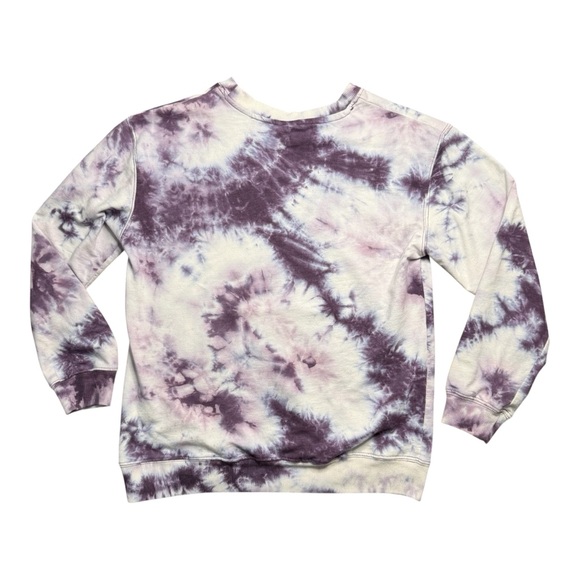 MTV Purple Tie Dye Pullover Sweater Size M - Picture 2 of 4